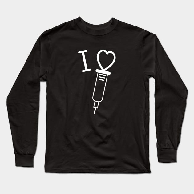 I love vaccines pro vaccine Long Sleeve T-Shirt by SkelBunny